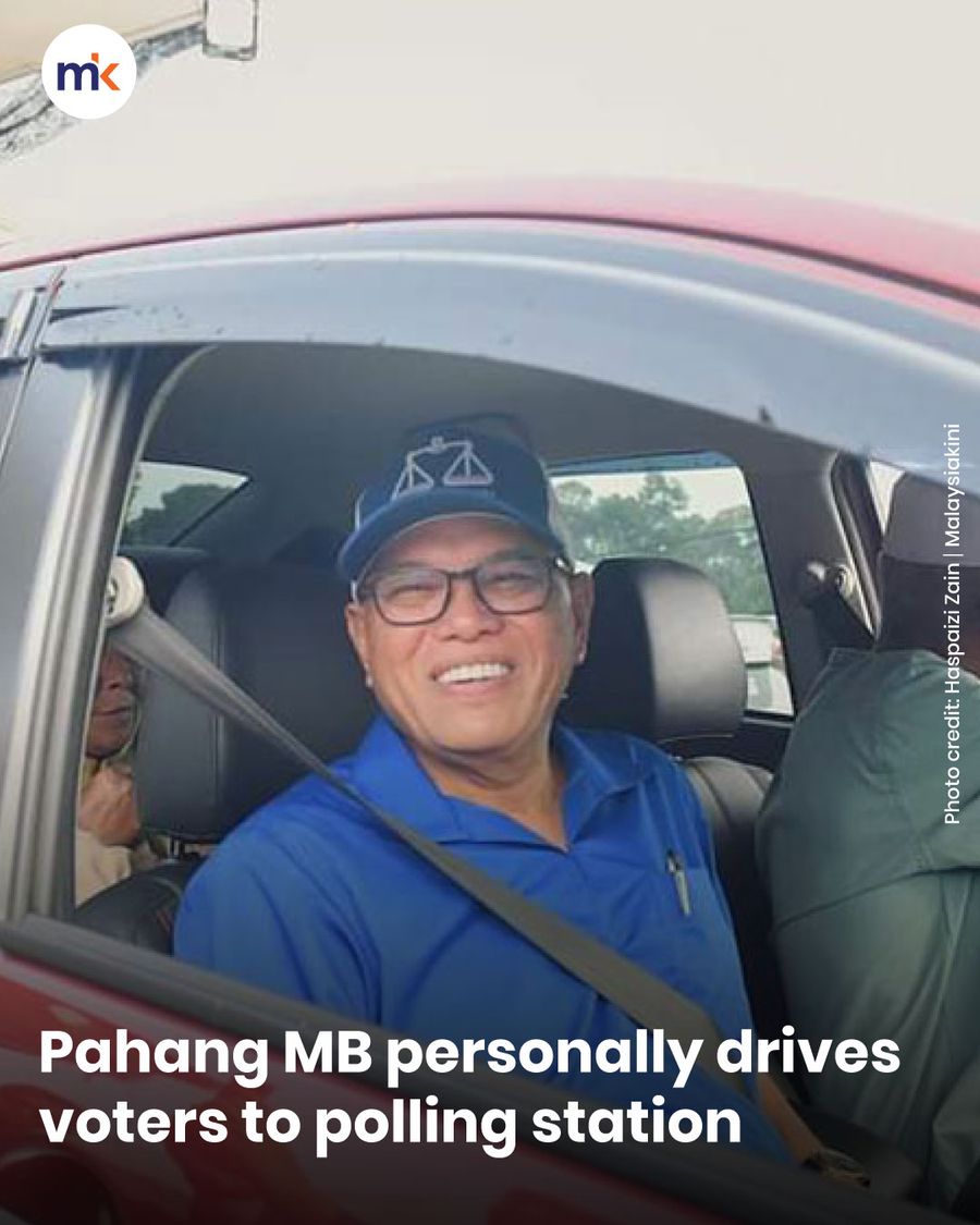 Pahang MB personally drives voters to polling station