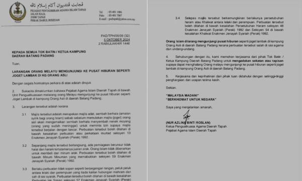 Idols, booze, sex: Tapah Islamic office bars Malays from Orang Asli dance