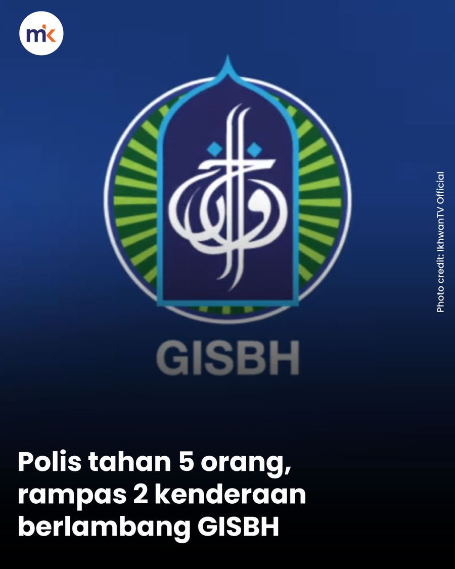 Polis tahan 5 orang, rampas 2 kenderaan berlambang GISBH