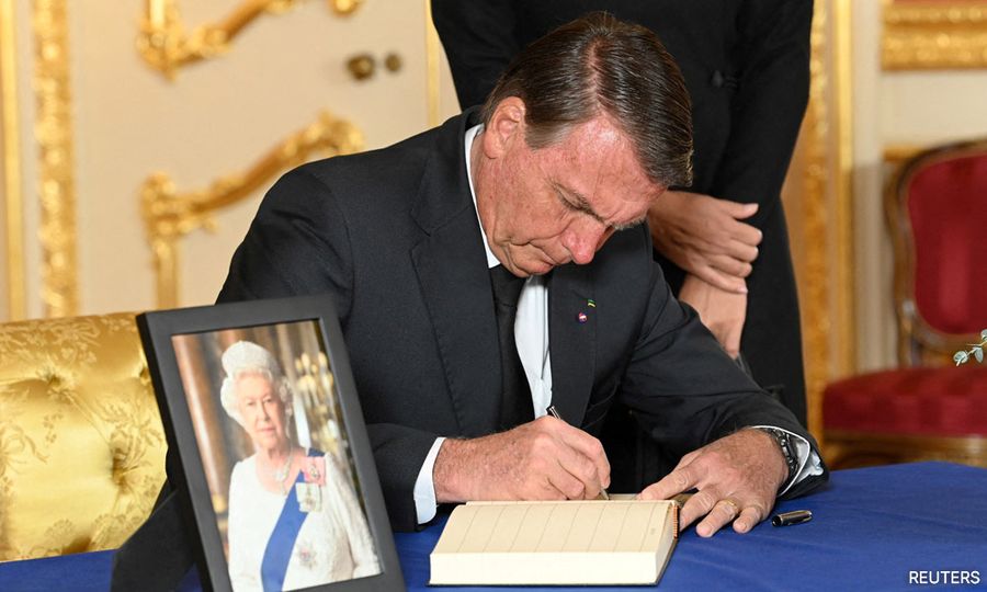 Brazil's Bolsonaro draws heat for speech before Queen's funeral