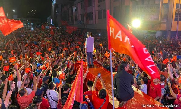 希盟选前夜各地造势，怡保打扪数万人挺安华