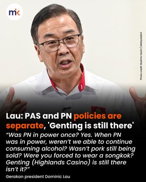 Lau: PAS and PN policies are separate, 'Genting is still there'