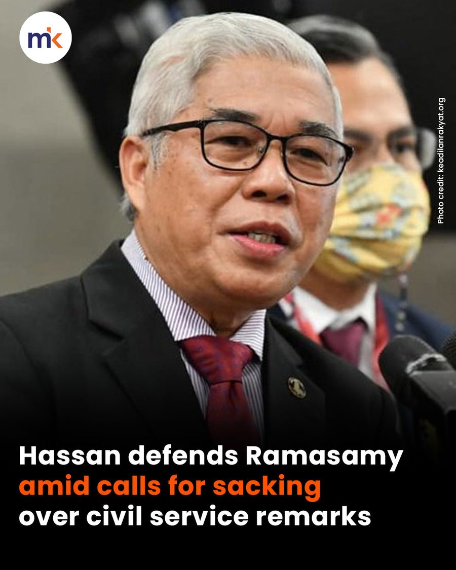 Hassan defends Ramasamy amid calls for sacking over civil service remarks