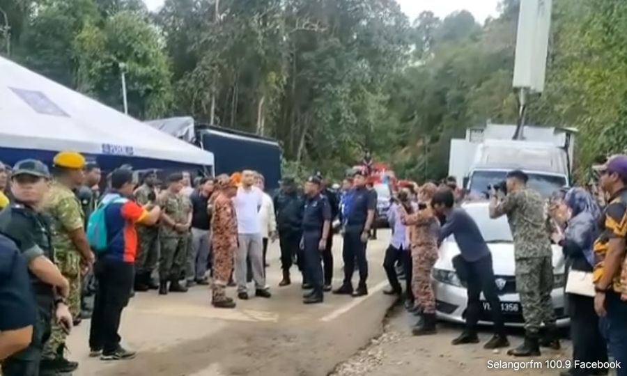 Raja Muda Selangor tinjau operasi SAR mangsa tragedi tanah runtuh