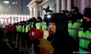 Mongolians brave bitter cold to protest 'coal theft' corruption