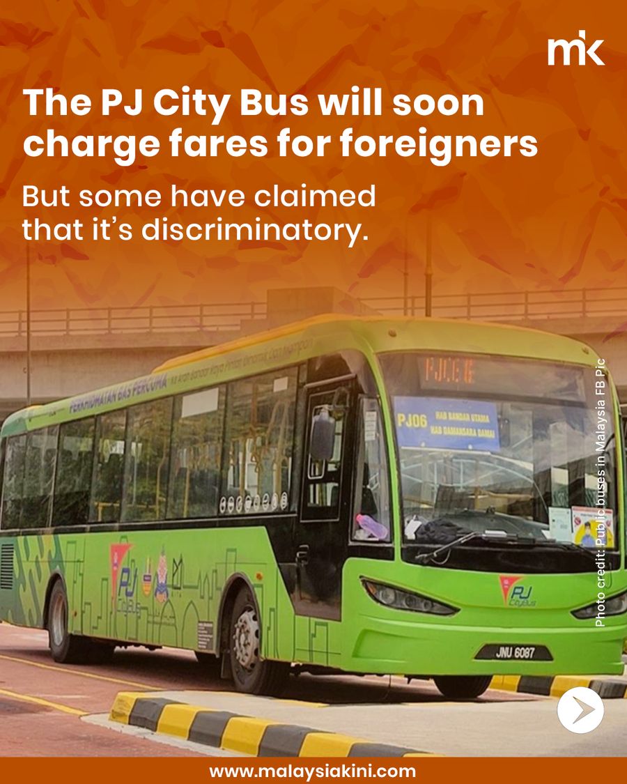 The PJ City Bus will soon charge fares for foreigners