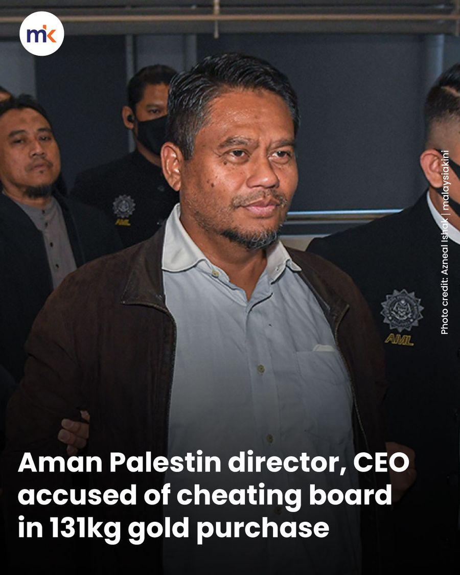 Aman Palestin director, CEO accused of cheating board in 131kg gold purchase