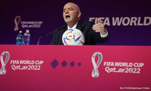 Fifa chief accuses critics of Qatar of hypocrisy ahead of World Cup