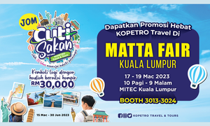 Promosi 'Harga Runtuh' KOPETRO Travel di MATTA Fair KL 2023